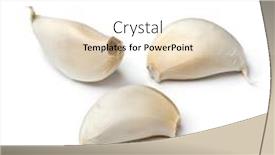  Presentation with garlic - Slide set featuring fresh-whole-garlic-cloves-isolated background and a white colored foreground