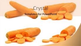  Presentation with carrots - Cool new slides with fresh-winter-carrots backdrop and a yellow colored foreground