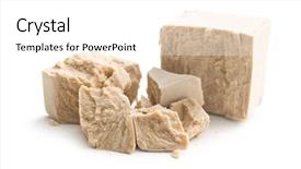  Presentation with yeast - Slide deck with fresh yeast on white background background and a white colored foreground