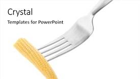  Presentation with convites baby - Beautiful presentation theme featuring fresh young baby corn backdrop and a white colored foreground