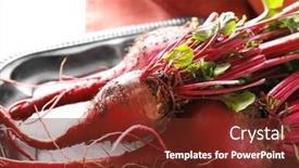  Presentation with silver - Amazing presentation having fresh-young-beets-on-silver backdrop and a tawny brown colored foreground