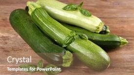  Presentation with wooden - Amazing presentation design having fresh-zucchini-with-squash backdrop and a coral colored foreground