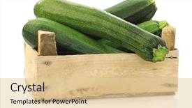  Presentation with sliced fresh papaya on wooden - Presentation theme featuring fresh zucchini's cucurbita pepo background and a lemonade colored foreground