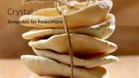  Presentation with arabic - Presentation theme with freshly-baked-arabic-flat-bread background and a gold colored foreground