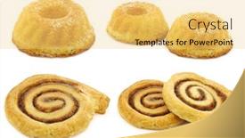  Presentation with bundt - Amazing presentation theme having freshly-baked-bundt-cakes backdrop and a yellow colored foreground