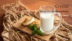  Presentation with cinnamon - Cool new theme with freshly-baked-cinnamon-rolls backdrop and a coral colored foreground