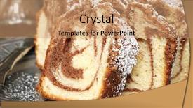  Presentation with cinnamon - Cool new presentation theme with freshly baked cinnamon swirl coffee backdrop and a coral colored foreground