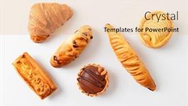  Presentation with croissant - Amazing slide set having freshly-baked-croissant-and-sweet backdrop and a lemonade colored foreground