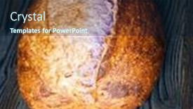  Presentation with bread - Theme enhanced with freshly-baked-homemade-tartine-bread background and a wine colored foreground