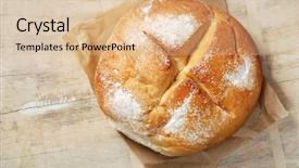  Presentation with parchment paper - Beautiful presentation design featuring freshly baked mountain bread backdrop and a lemonade colored foreground