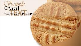  Presentation with peanut butter - Beautiful presentation design featuring freshly baked peanut butter cookies backdrop and a lemonade colored foreground