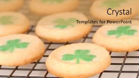  Presentation with sugar - Slides with baked st patrick's day background and a yellow colored foreground