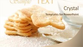  Presentation with baking freshly baked pie fresh - Cool new presentation design with freshly baked star shaped sugar backdrop and a cream colored foreground