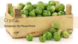  Presentation with brussel - Amazing slides having freshly-harvested-brussel-sprouts backdrop and a yellow colored foreground