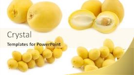  Presentation with phoenix - Beautiful slide deck featuring freshly-harvested-dates-phoenix-dactylifera backdrop and a blonde colored foreground