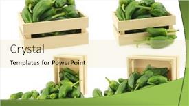  Presentation with jalapeno - Colorful slide set enhanced with freshly-harvested-jalapeno-peppers backdrop and a lemonade colored foreground