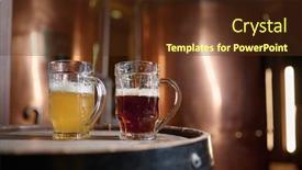  Presentation with craft beer - Slides enhanced with freshly-made-craft-light background and a tawny brown colored foreground