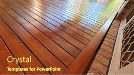  Presentation with australian - Beautiful slides featuring freshly-oiled-australian-spotted-gum backdrop and a tawny brown colored foreground