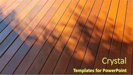  Presentation with australian - Colorful PPT layouts enhanced with freshly-oiled-australian-spotted-gum backdrop and a tawny brown colored foreground