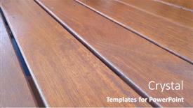  Presentation with australian - Audience pleasing theme consisting of freshly-oiled-australian-spotted-gum backdrop and a coral colored foreground