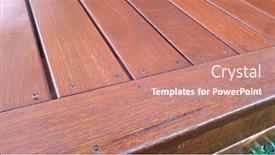  Presentation with australian - PPT layouts featuring freshly-oiled-australian-spotted-gum background and a coral colored foreground