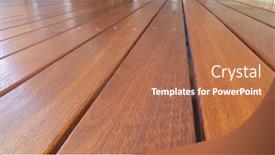 Presentation with australian - Slide deck consisting of freshly-oiled-australian-spotted-gum background and a coral colored foreground