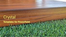  Presentation with australian - Beautiful presentation theme featuring freshly-oiled-australian-spotted-gum backdrop and a tawny brown colored foreground