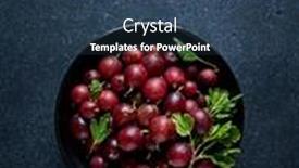  Presentation with black ceramic - Slides featuring freshly-picked-reed-gooseberry background and a ocean colored foreground