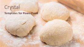  Presentation with yeast - Theme featuring freshly-prepared-yeast-dough background and a lemonade colored foreground