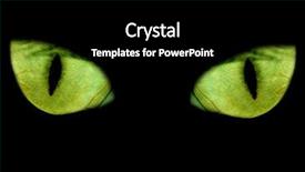  Presentation with friday - Slide deck featuring friday night - green feline eyes background and a black colored foreground