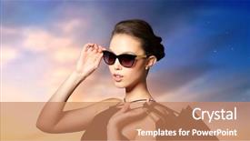  Presentation with black luxury fashion - Colorful PPT layouts enhanced with friday night - sale fashion people and luxury backdrop and a coral colored foreground