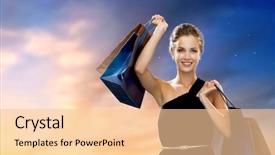  Presentation with black luxury fashion - Presentation design featuring friday night - sale fashion people and luxury background and a lemonade colored foreground