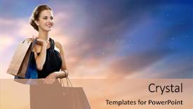  Presentation with black luxury fashion - Slides consisting of friday night - sale fashion people and luxury background and a coral colored foreground