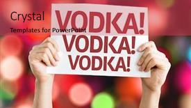  Presentation with vodka - Slide deck with friday night - vodka vodka vodka card background and a red colored foreground