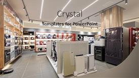  Presentation with home - Audience pleasing PPT layouts consisting of fridges-heaters-and-and-vacuum backdrop and a light gray colored foreground