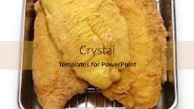  Presentation with catfish - Colorful slide set enhanced with fried catfish on sheet pan backdrop and a gold colored foreground