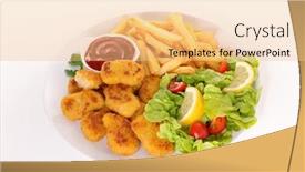  Presentation with chicken - Amazing presentation having fried-chicken-nugget-with-french and a lemonade colored foreground