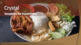  Presentation with lemak - Cool new theme with fried chicken popular traditional malaysian backdrop and a tawny brown colored foreground