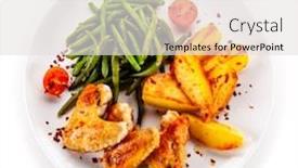  Presentation with fried chicken - Amazing presentation having fried-chicken-wings-with-baked backdrop and a light gray colored foreground