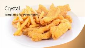  Presentation with chicken little chicks - Audience pleasing slide deck consisting of fried chicken backdrop and a blonde colored foreground