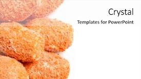  Presentation with crab - Cool new slide set with fried crispy crab meat seafood backdrop and a white colored foreground