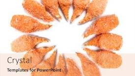  Presentation with crab - Cool new slide set with fried-crispy-crab-meat-seafood backdrop and a coral colored foreground