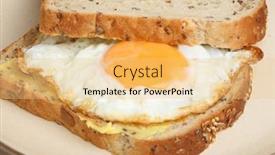  Presentation with sandwich - Beautiful slide set featuring fried-egg-sandwich-with-granary backdrop and a lemonade colored foreground