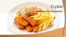  Presentation with french revolution - Colorful PPT layouts enhanced with fried fish sticks with french backdrop and a lemonade colored foreground