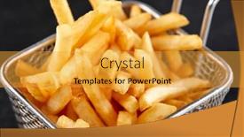  Presentation with french revolution - Beautiful slide deck featuring fried-french-fries backdrop and a  colored foreground