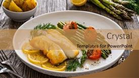  Presentation with asparagus - 