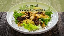  Presentation with liver - Slide deck with fried-liver-with-apples background and a yellow colored foreground