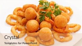  Presentation with onion - Slide deck featuring baltic sea latvia modern orange beacon on a flat horizon against a blue sky with no clouds and the sea background and a light blue colored foreground