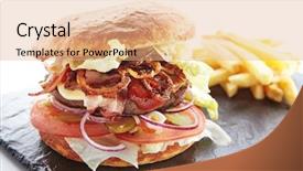  Presentation with fresh water splash green apple isolated white - Amazing presentation having fried onions tomato sauce pickle backdrop and a coral colored foreground