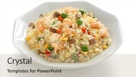  Presentation with rice - Cool new slide set with rendering of a stop watch backdrop and a white colored foreground